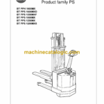 BT PPH 1600MX, PPS 1600MXD, PPS 1200MXF, PPS 1000MX, PPS 1200MX, PPS 1200MXS Electric Stacker Master Service Manual
