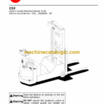 BT CSX Pedestrian Stacker Quality Parts Manual