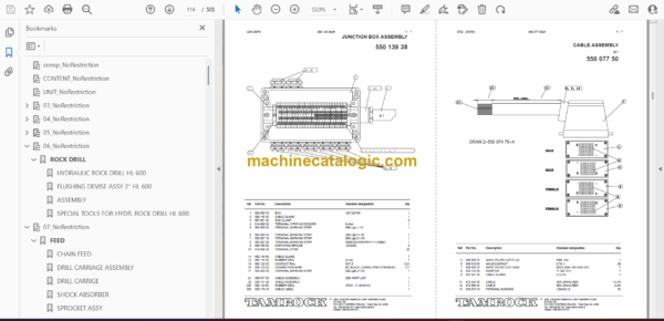 Sandvik Ranger 600-2 Drill Rig Parts Manual (105T8109-1) - Image 2