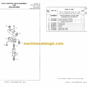 Atlas Copco CM470 Crawler Drilling Machine Parts Manual (W002491BE)