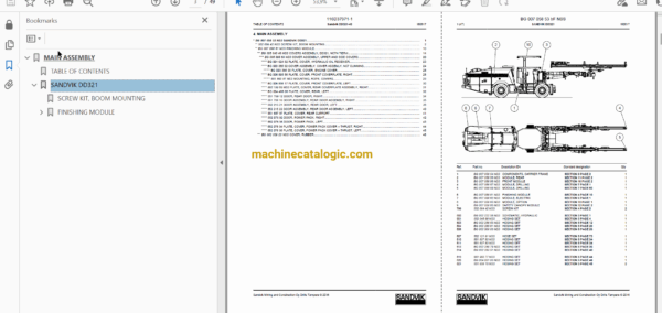 Sandvik DD321-40 Drilling Rig Full Documents (Service, Operator, Maintenance Manual and Parts Catalog) [116D37971] - Image 4