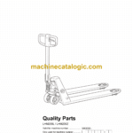 BT LHM200L, LHM200Z Hand Pallet Truck Quality Parts Manual