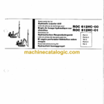 Atlas Copco 612HC-00, 612HC-01 ROC Parts Manual