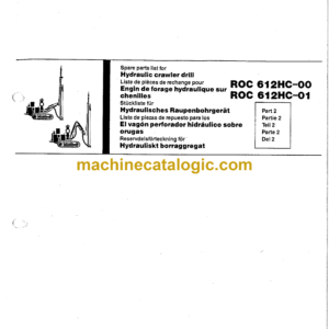 Atlas Copco 612HC-00, 612HC-01 ROC Parts Manual