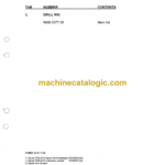 Atlas Copco S1D Boomer Parts Manual