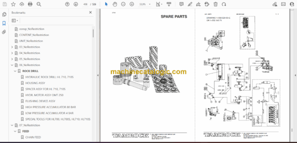 Sandvik Ranger 700-2 Drill Rig Parts Manual (104T6897-1) - Image 2