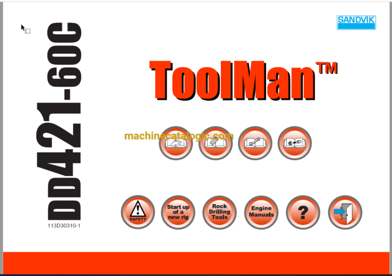 Sandvik DD421-60C Drilling Rig Full Documents (Service, Operator, Maintenance Manual and Parts Catalog) [113D30310]