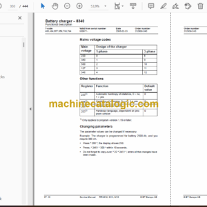 BT RR M12, M14, M16 Reach Truck Master Service Manual