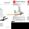BT CSX10, CSX20, CSX30, CSX40 Electric Stacker Operator and Parts Manual