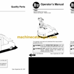 BT TWX Towing Tractor Operator and Parts Manual