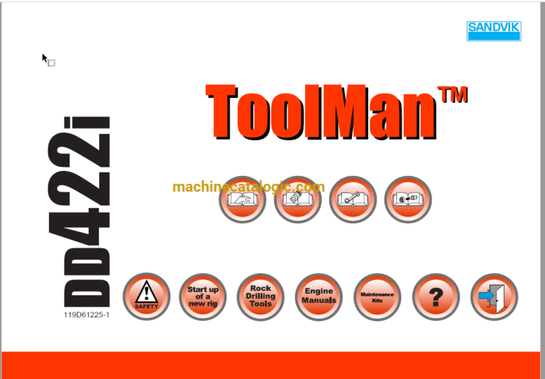 Sandvik DD422i Drilling Rig Full Documents (Service, Operator, Maintenance Manual and Parts Catalog) [119D61225]