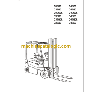 BT C3E150, C4E150, C3E160, C4E160, C3E160L, C4E160L, C3E180, C4E180, C3E180L, C4E180L, C3E200, C4E200 Forklift Repair Manual