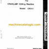 Ingersoll Rand CM351 Crawler Drilling Machine Parts Manual