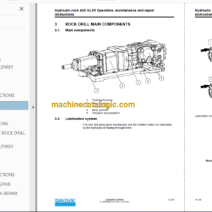 Sandvik DD321-40 Drilling Rig Full Documents (Service, Operator, Maintenance Manual and Parts Catalog) [116D47157]