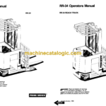 BT RR30C Rider Truck Full Manual (Service, Parts and Operators Manual)