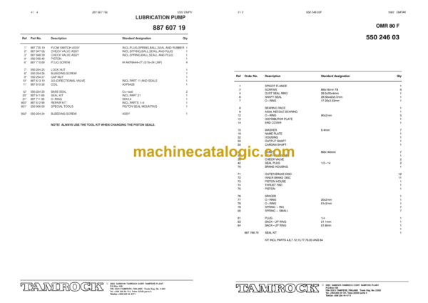 Sandvik Ranger 700-2 Drill Rig Parts Manual (103T5850-1) - Image 3