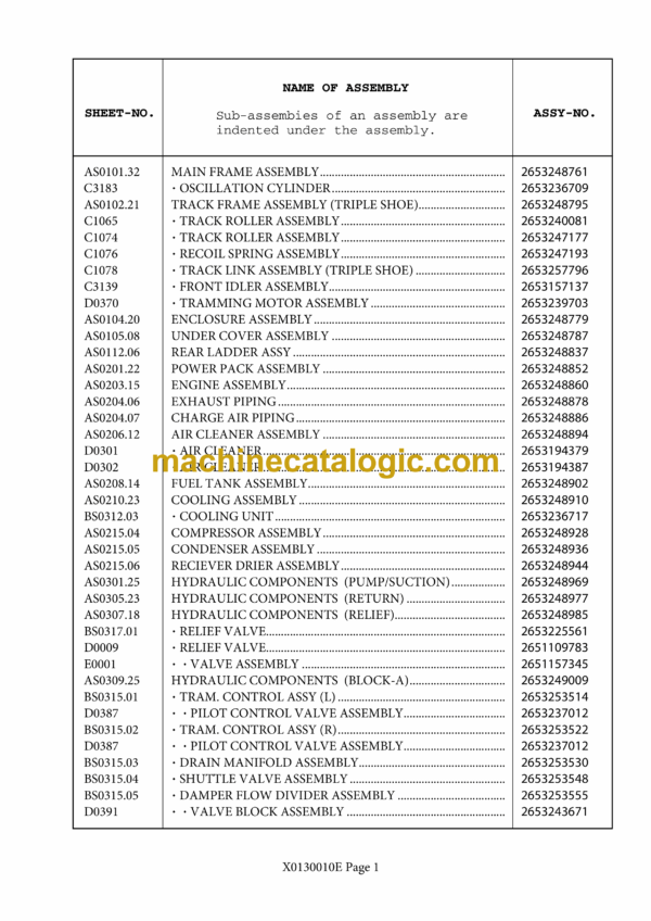 Atlas Copco T35 PowerROC Parts Manual