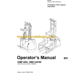 BT OME100H, OME120HW Order Picker Operators Manual