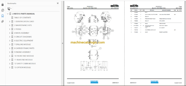Sandvik DD320S Drilling Rig Full Documents (Service, Operator, Maintenance Manual and Parts Catalog) [L19D7213] - Image 3