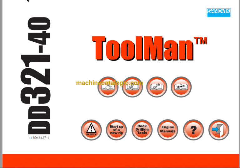 Sandvik DD321-40 Drilling Rig Full Documents (Service, Operator, Maintenance Manual and Parts Catalog) [117D46427]