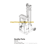 BT RRE160R Reach Truck Quality Parts Manual