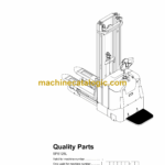 BT SPE125L Electric Stacker Quality Parts Manual