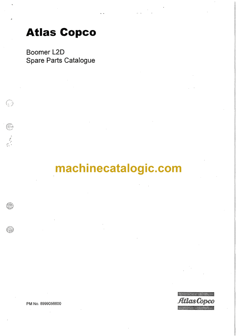 Atlas Copco L2D Boomer Parts Manual