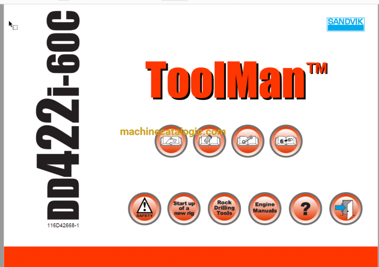 Sandvik DD422i-60C Drilling Rig Full Documents (Service, Operator, Maintenance Manual and Parts Catalog) [116D42668]