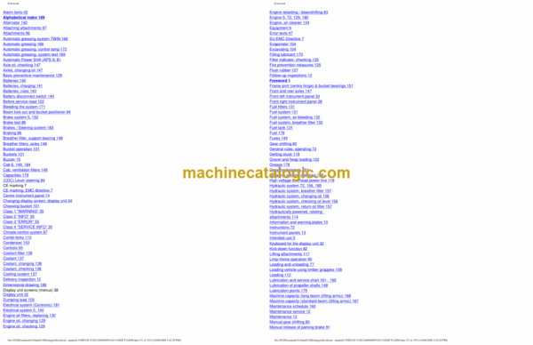 Volvo L330D Wheel Loader Operators Manual - Image 2