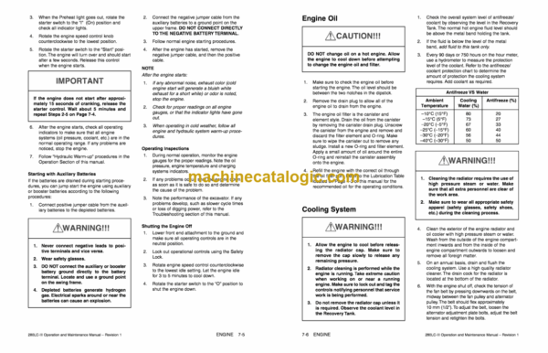 Daewoo Solar 280LC-3 Excavator Operation and Maintenance Manual (Serial Number 0001 thru 5444) - Image 3