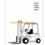 BT C4E250V, C4E300V, C4E300VL, C4E350V Electric Counterbalance Forklift Manuale D'Officina