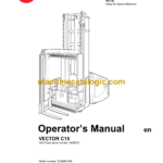 BT Vector C15 Order Picker Operators Manual