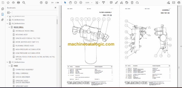 Sandvik Ranger 700RP Drill Rig Parts Manual (107T12084-1) - Image 2
