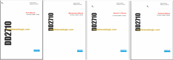 Sandvik DD2710 Drilling Rig Full Documents (Service, Operator, Maintenance Manual and Parts Catalog) [J19D0082]