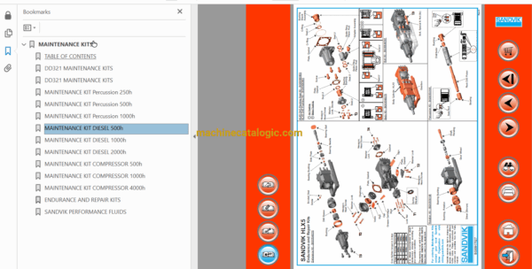 Sandvik DD321-40 Drilling Rig Full Documents (Service, Operator, Maintenance Manual and Parts Catalog) [118D55644-1] - Image 4
