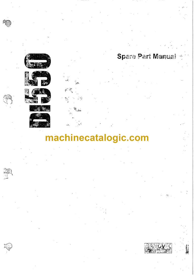 Sandvik DI550 Drill Rig Parts Manual (112H18783-1)