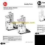 BT RR45, RR45Z Rider Truck Operator and Parts Manual