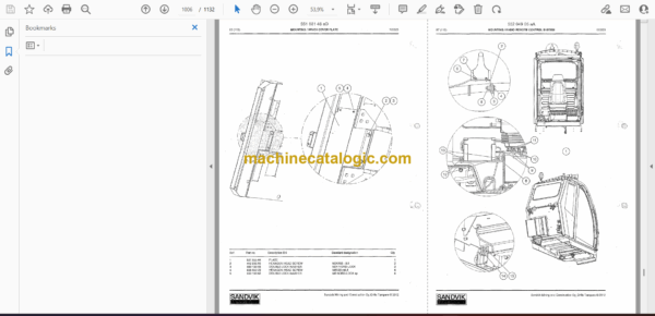 Sandvik DI550 Drill Rig Parts Manual (112H18783-1) - Image 2