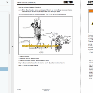 Sandvik DD2710 Drilling Rig Full Documents (Service, Operator, Maintenance Manual and Parts Catalog) [J19D0082]