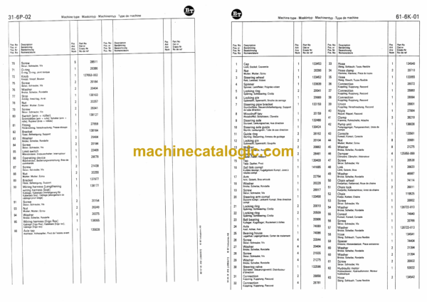 BT RT1350-13, RT1600-13, RT1800-13, RT2000-13 Tow Tractor Quality Parts Manual - Image 3