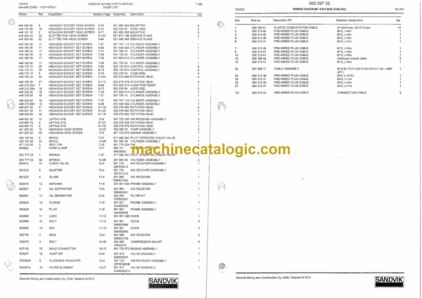 Sandvik DI550 Drill Rig Parts Manual (112H18783-1) - Image 4