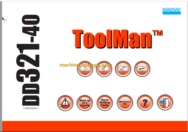 Sandvik DD321-40C Drilling Rig Full Documents (Service, Operator, Maintenance Manual and Parts Catalog) [112D19905]