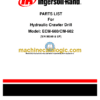 Ingersoll Rand ECM680, CM682 Hydraulic Crawler Drill Parts Manual (56049 and Up)