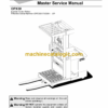 BT OPX30 Electric Order Picker Master Service Manual (311347-000 and 311348-000)