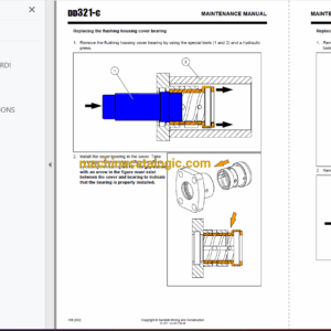Sandvik DD321-40C Drilling Rig Full Documents (Service, Operator, Maintenance Manual and Parts Catalog) [112D19905]