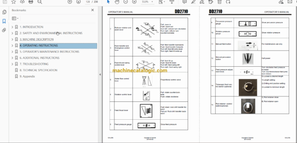 Sandvik DD2710 Drilling Rig Full Documents (Service, Operator, Maintenance Manual and Parts Catalog) [J19D0082] - Image 4