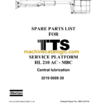 Atlas Copco HL210 AC - MBC Parts Manual