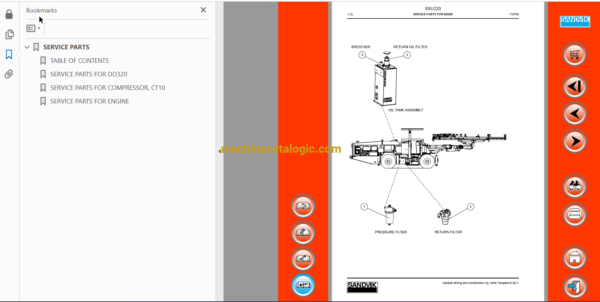 Sandvik DD320-40 Drilling Rig Full Documents (Service, Operator, Maintenance Manual and Parts Catalog) [111D18906] - Image 4