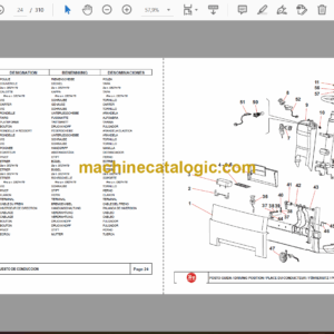 BT C3E120, C3E160, C3E150, C3E160L, C3E180, C3E180L, C3E200 Electric Counterbalance Forklift Cargo Parts Manual