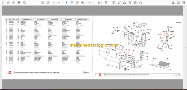 BT C3E120, C3E160, C3E150, C3E160L, C3E180, C3E180L, C3E200 Electric Counterbalance Forklift Cargo Parts Manual - Image 2